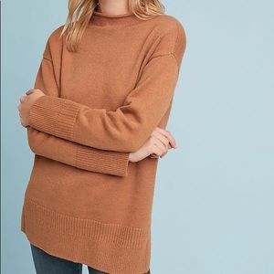 Anthropologie Moth Saskia Mockneck Tunic Sweater